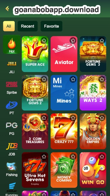 Goa Nabob App Screenshot Interface