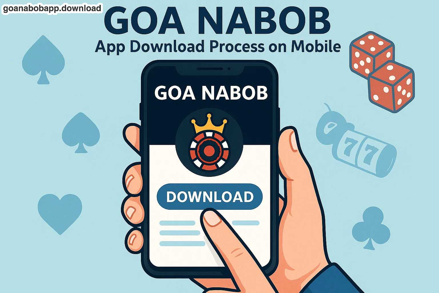 Goa Nabob App download process on mobile